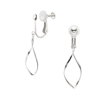 for マリエモーン様】リビアングラスイヤリング・ホワイトサファイア