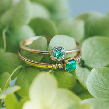 GJVR0241__EM エメラルド ダイヤモンド リング｜リング・指輪