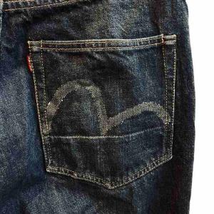 90s No2デニム 2001 パンツ XXモデル 白カモメ ワイドシルエット W33