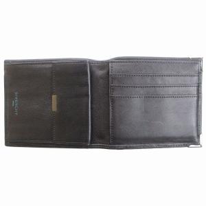 財布 二つ折り 小銭入れ レザー ウォレット 黒 ブラック（2024/10/09