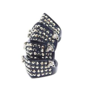 アーマーリング オーブ ラインストーン 9号 黒（2023/07/14買取