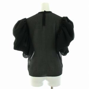 ブラウス シアー バタフライ 1 ブラック（2023/10/26買取） - LUDLOW