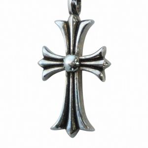レイズドセメタリークロスドッグタグ ネックレス ペンダントトップ 925