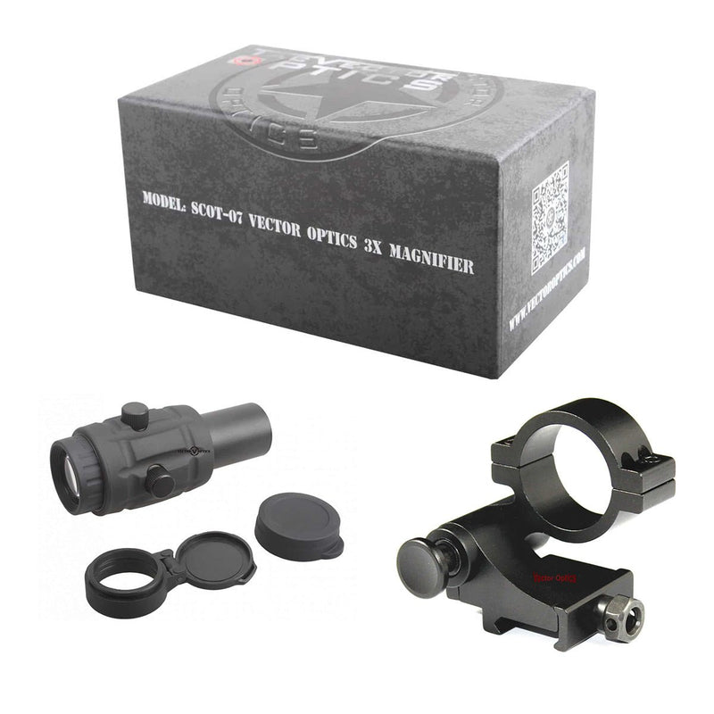 Crystal Clear | 3x Red Dot Magnifier w/ Flip Side Quick Release