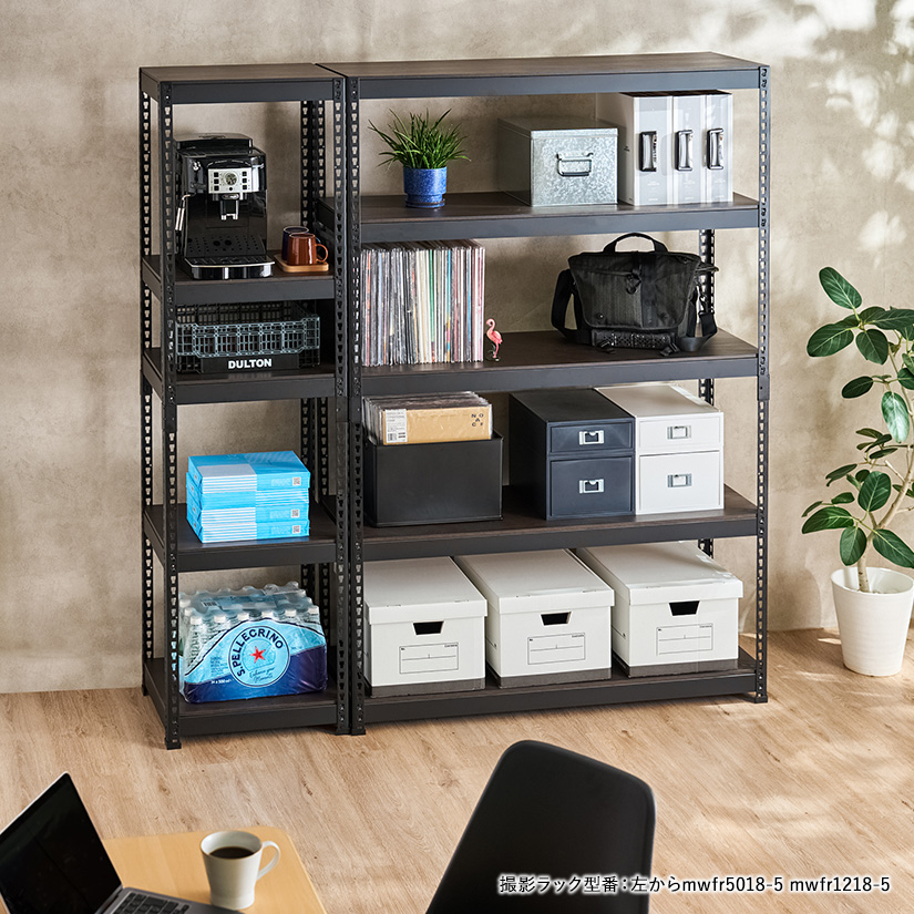 METAL＆WOOD RACK メタルウッドラック フリーラック 幅80 5段(幅81