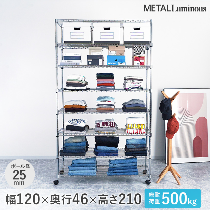 週末限定10%OFF】 予約販売(2月下旬出荷予定) スチールラック ルミナス