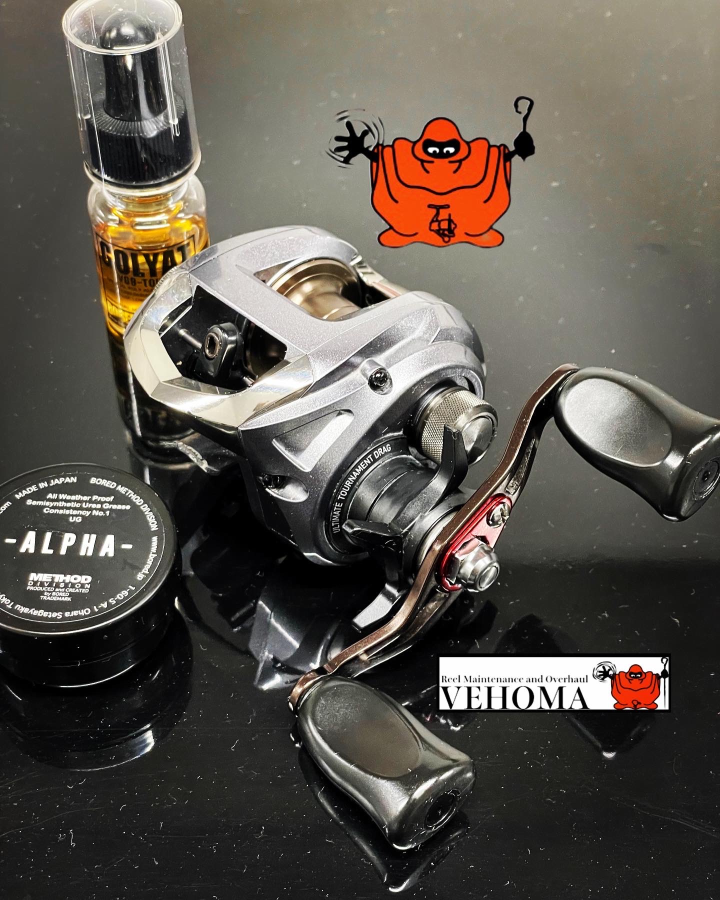 ダイワ 14 SS SV 103HL オーバーホール 回転不能状態 マグホルダー修理