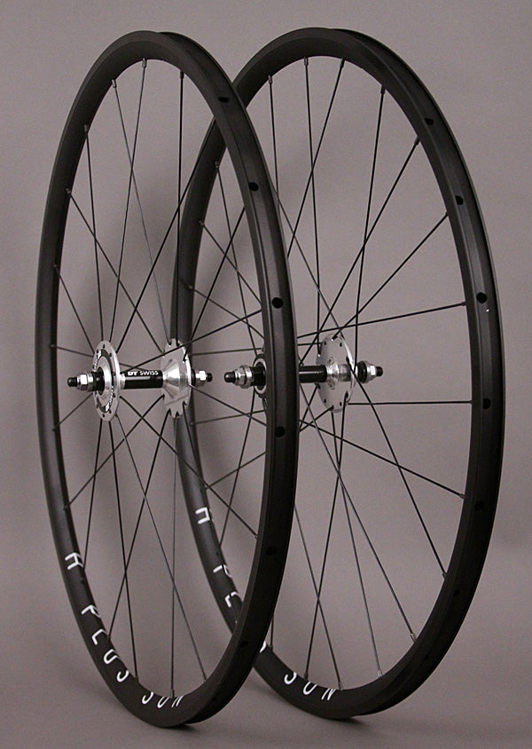 H + Plus Son Black Archetype w/ DT 370 Track Hubs Wheelset Fixed