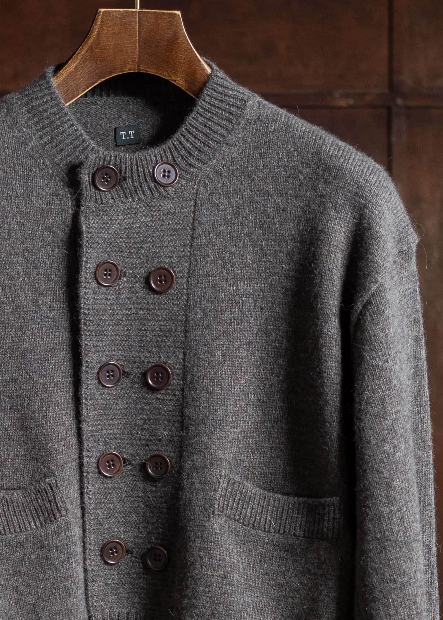 Taiga Takahashi Db Cardigan Brown Lot.506 – VISION OF FASHION