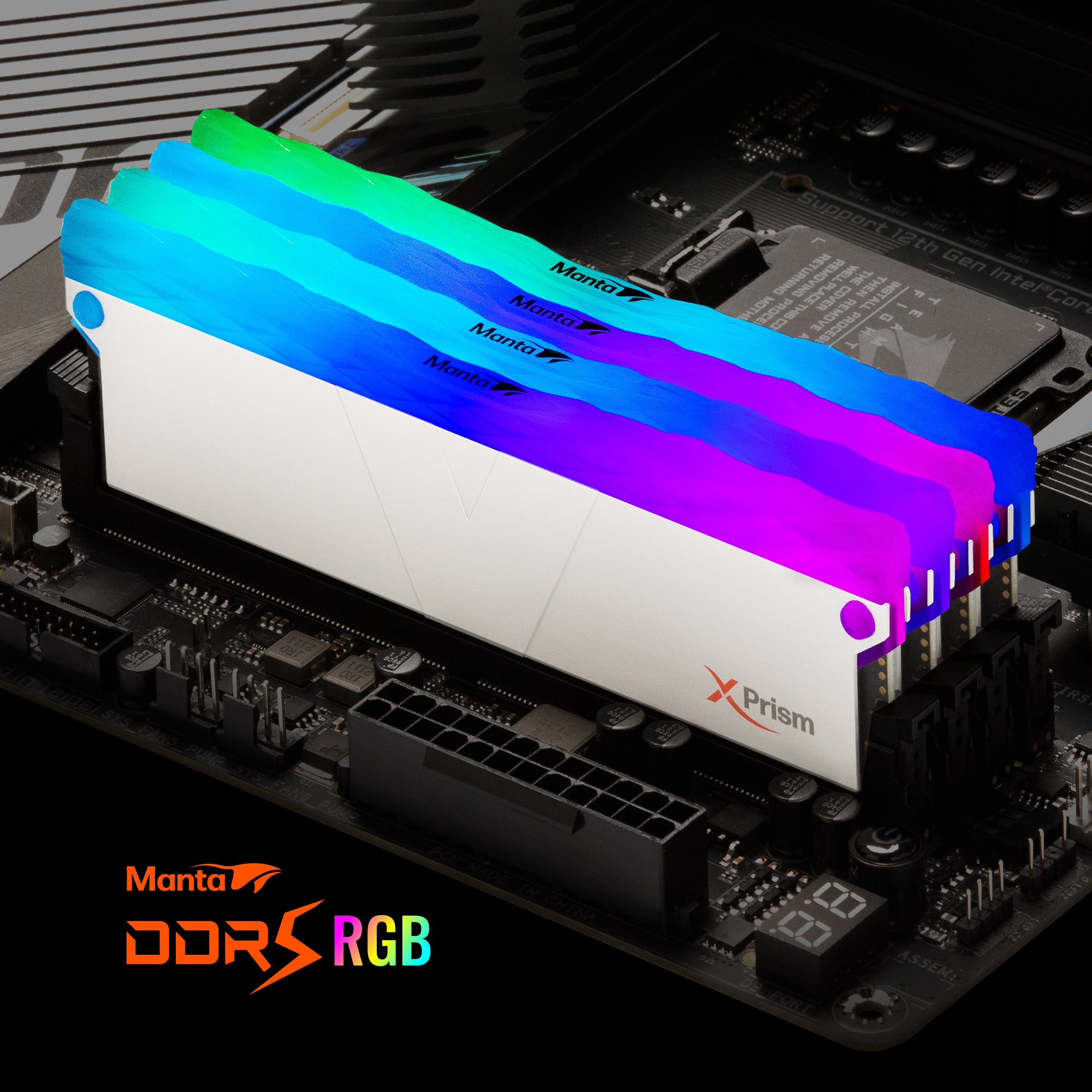 DDR5 | [Manta] XPrism RGB | SCC KIT | 32GB (16GBx2) | インテル XMP