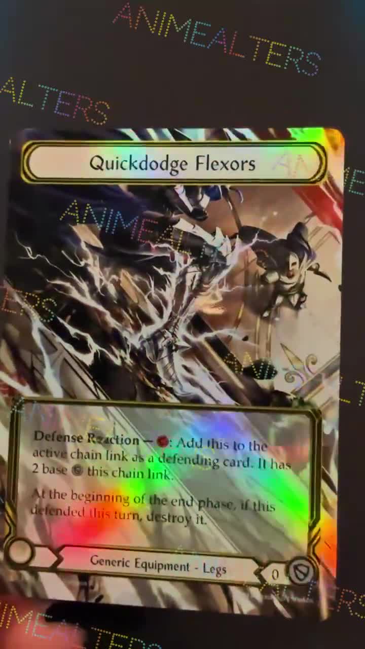 Quickdodge Flexors - Equipment Proxy Alter - Flesh and Blood TCG
