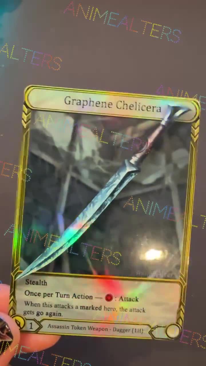 Graphene Chelicera - Weapon Alter - Flesh and Blood TCG - Etsy Finland