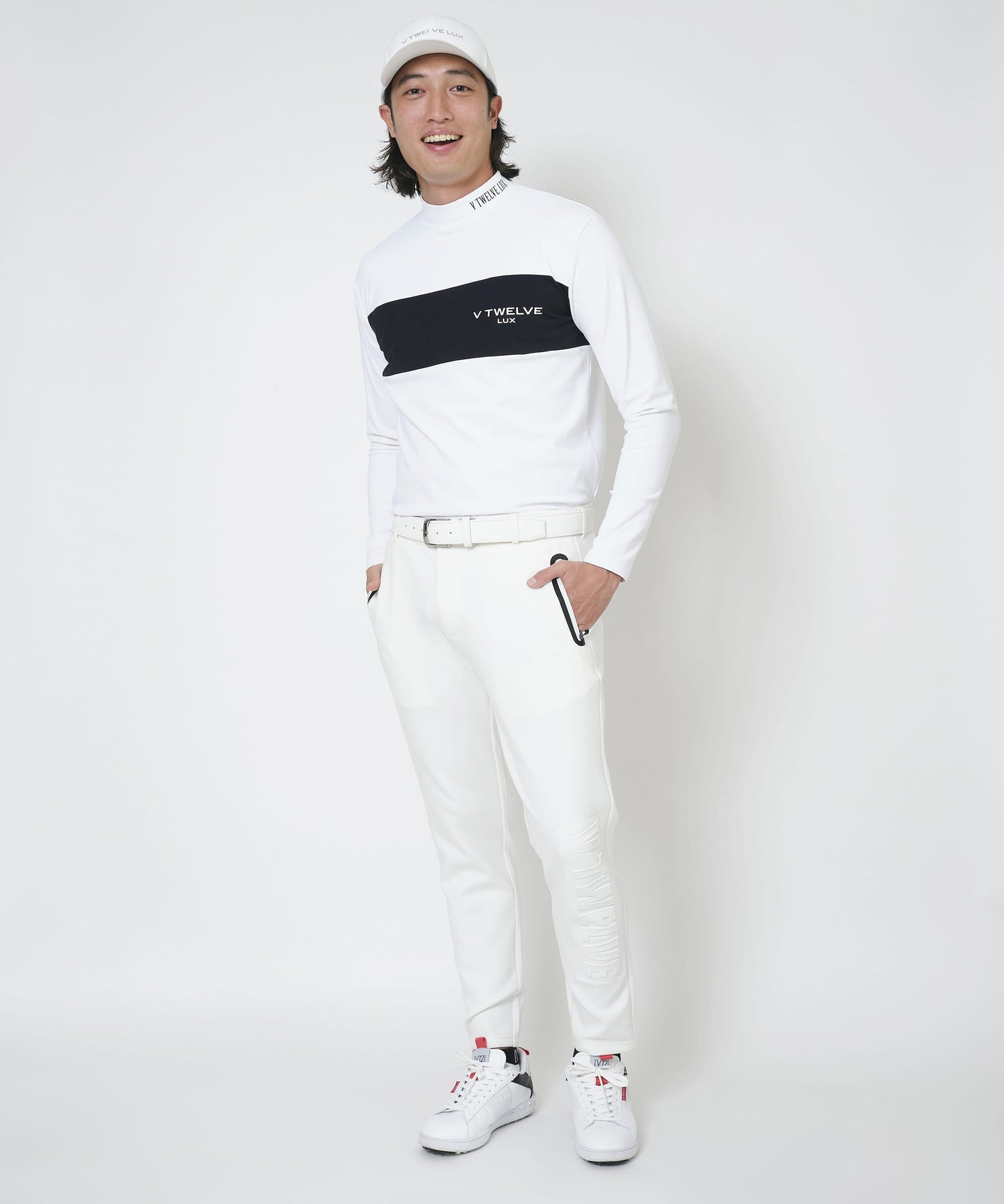 V12] ゴルフ メンズ 長袖 モックネック 裏起毛 LX LOGO MOCK | 【公式