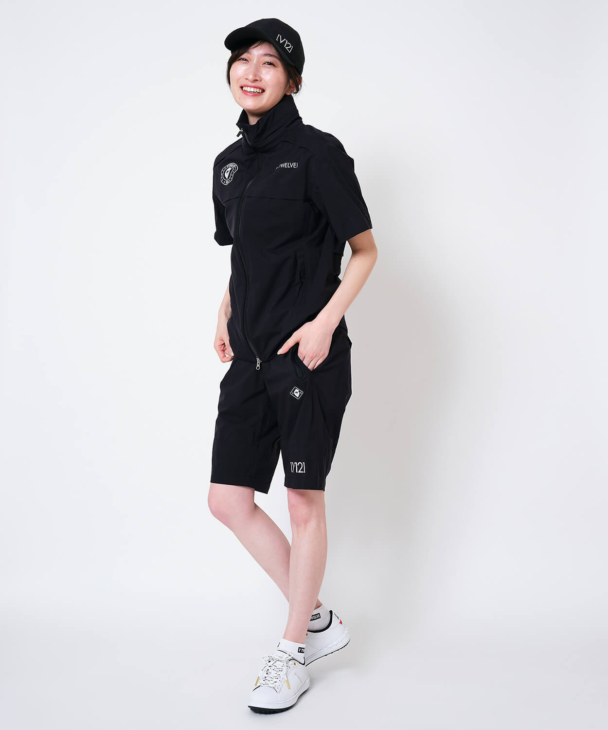 V12] ゴルフ レディース レインジャケット LINE UP RAIN JKT | 【公式