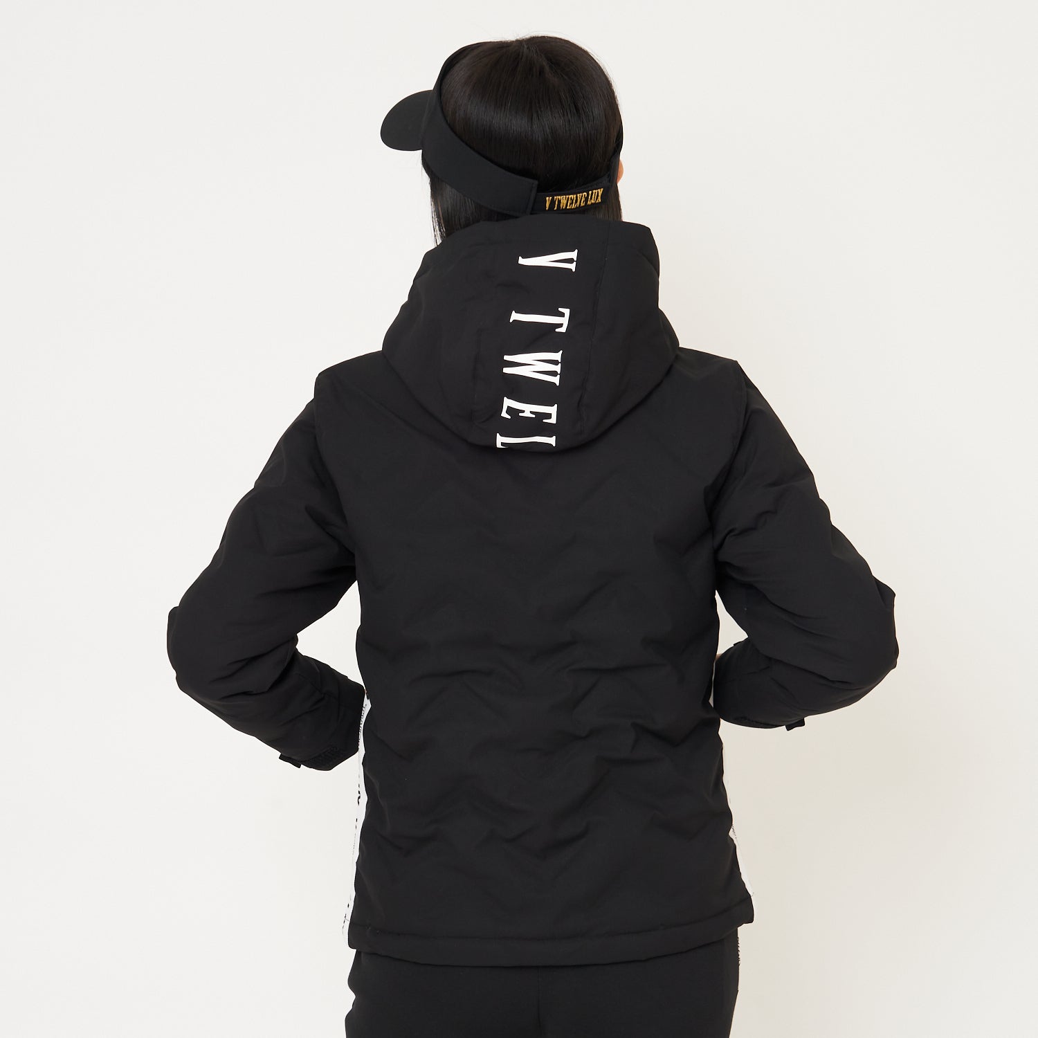 V12 ゴルフ レディース ダウンジャケット LX SIDE TAPE DOWN JKT