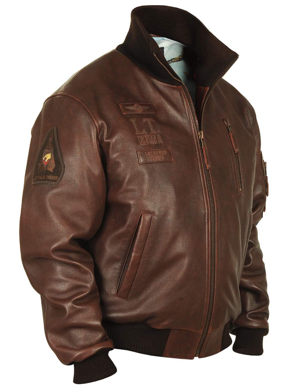 PLJ Germany Pilots Leather Jacket red brown Art. 314 | Vintage Leder