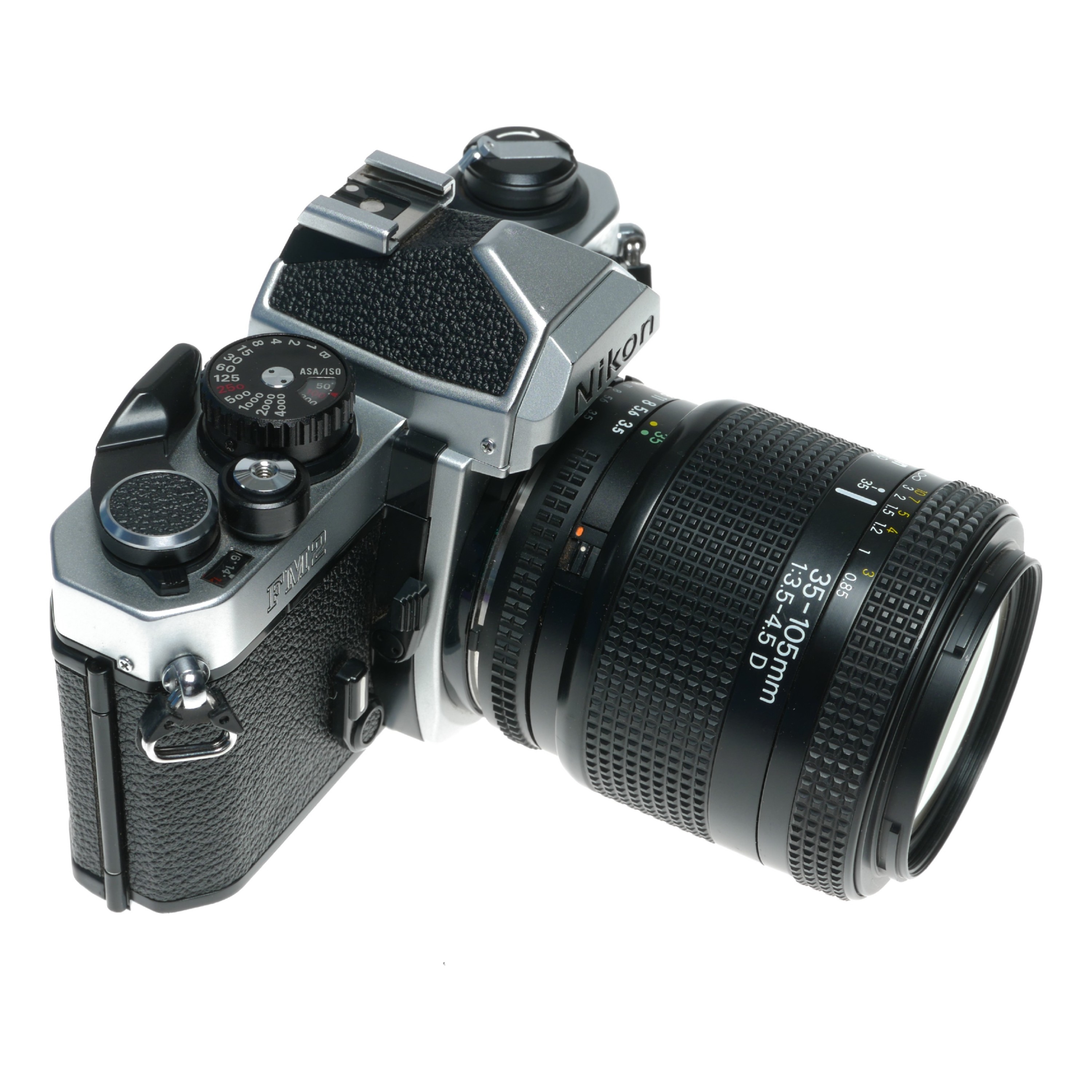 Nikon FM2 N 35mm Film SLR Camera AF Zoom Nikkor 1:3.5-4.5 35-105