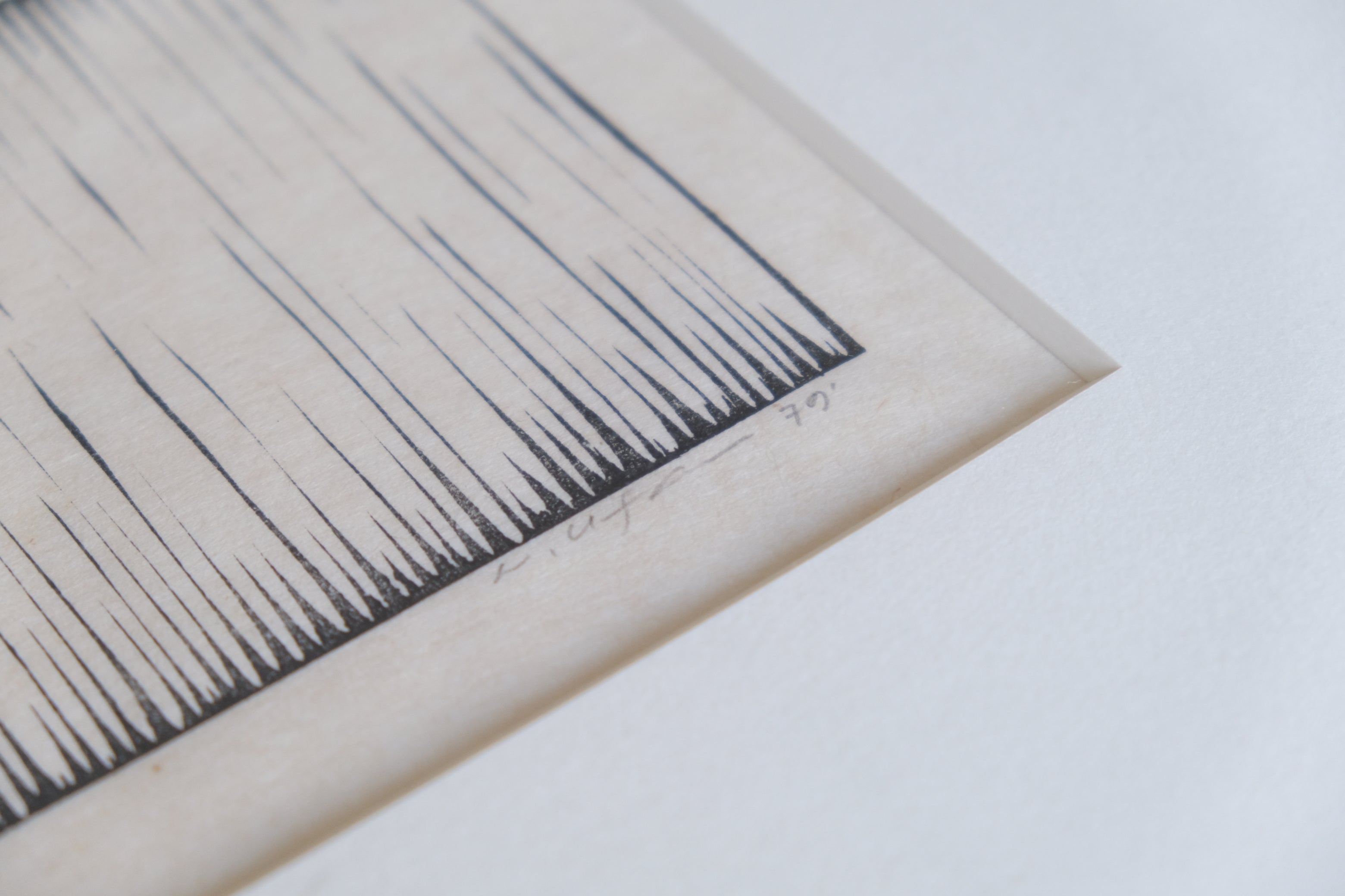 希少作品】李 禹煥（Lee U-Fan）木版画「項Ⅰ」1979年制作 シロタ画廊