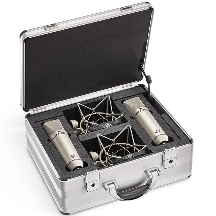 Neumann U 87 Ai Stereo Mic Set - Nickel - Vintage King