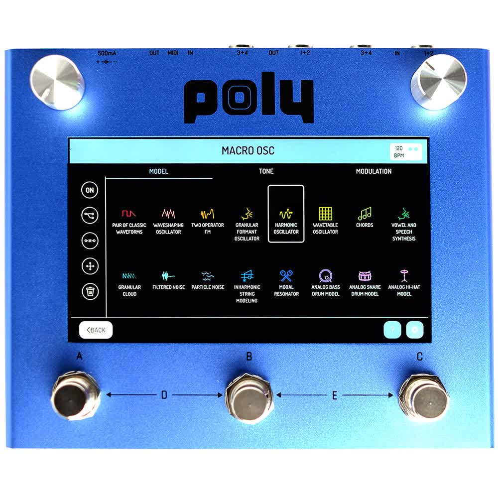Poly Effects Beebo Multi-Effects Pedal - Blue (Demo Deal