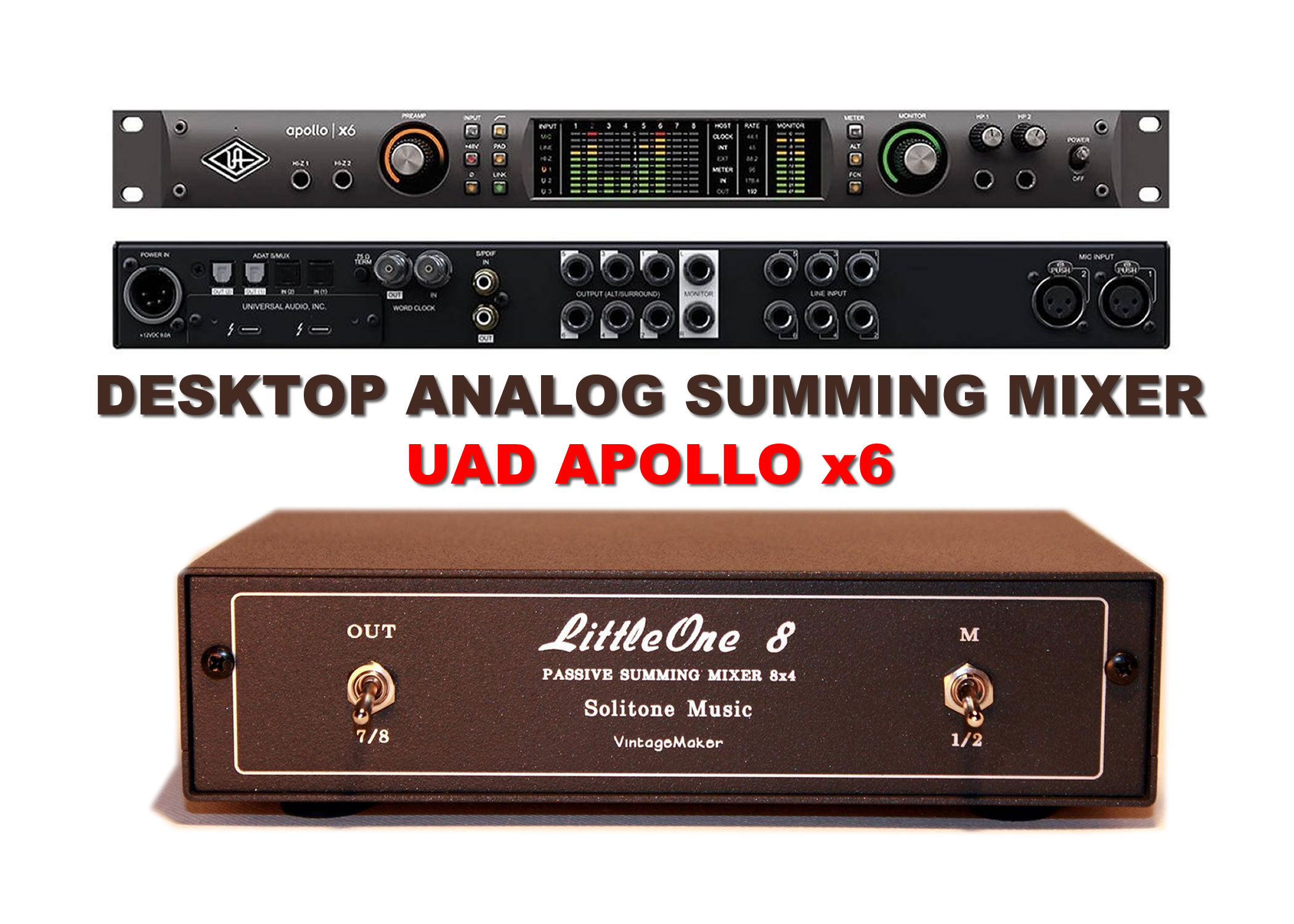 Summing Mixer designed for UAD Apollo Twin or RME Motu Focusrite