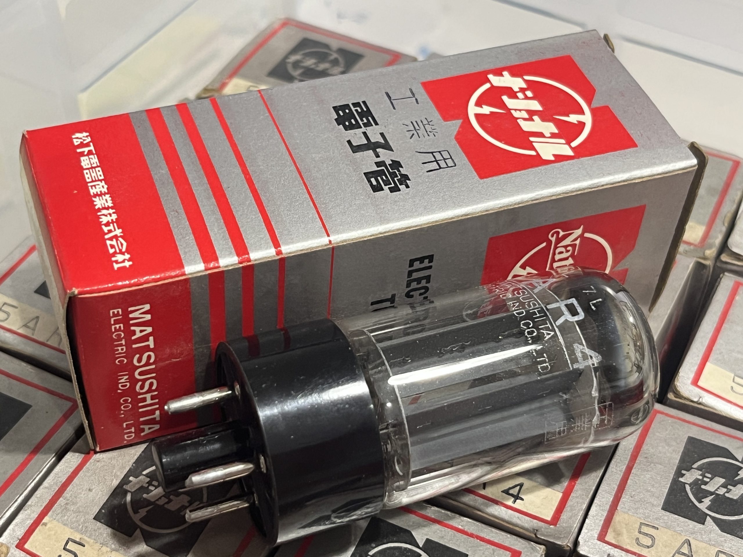 5AR4/GZ34 工業用 銀箱 高信頼管 松下 ヴィンテージ管 - ヴィンテージ