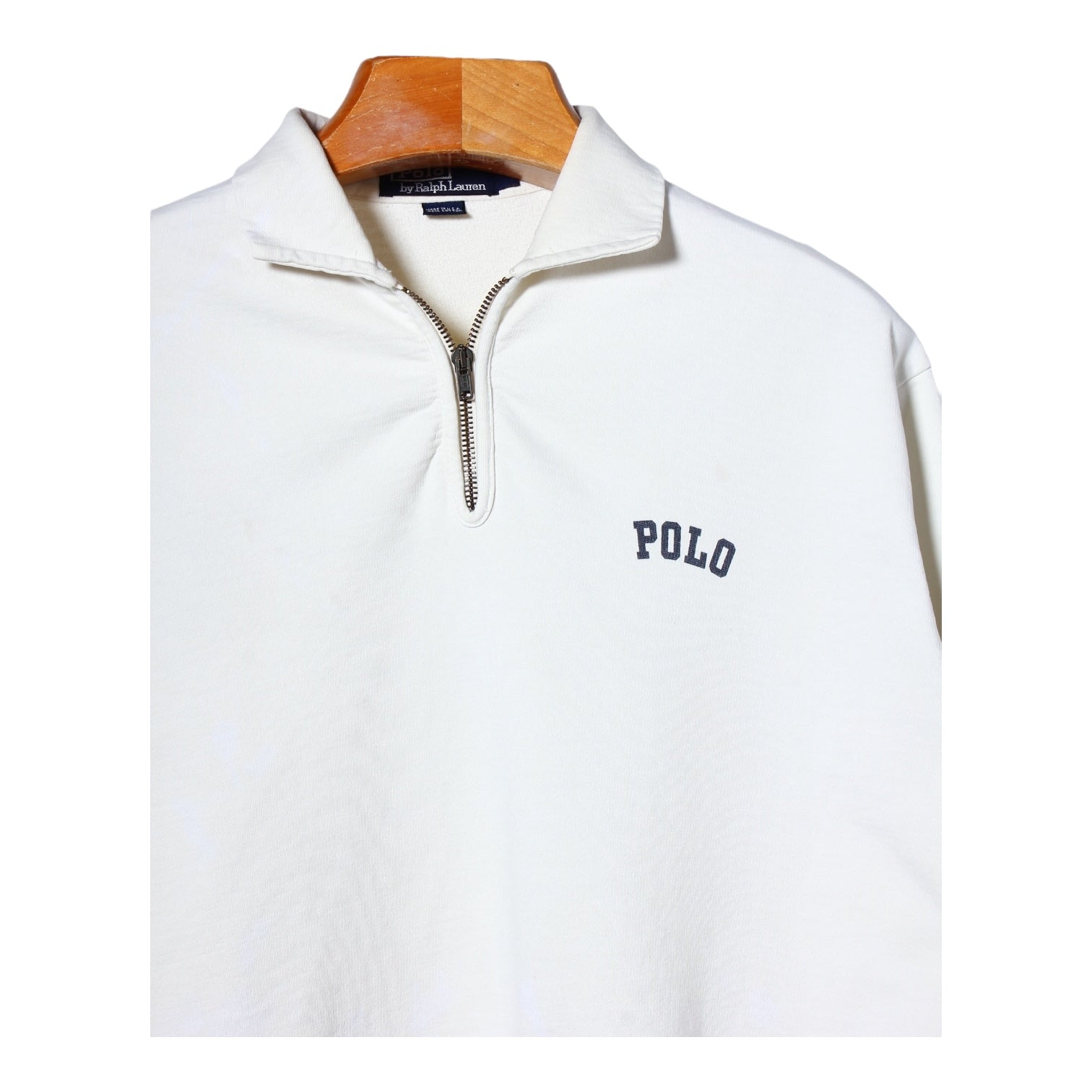 90s Polo Ralph Lauren 1/4 zip cotton Small – Vintage Sponsor