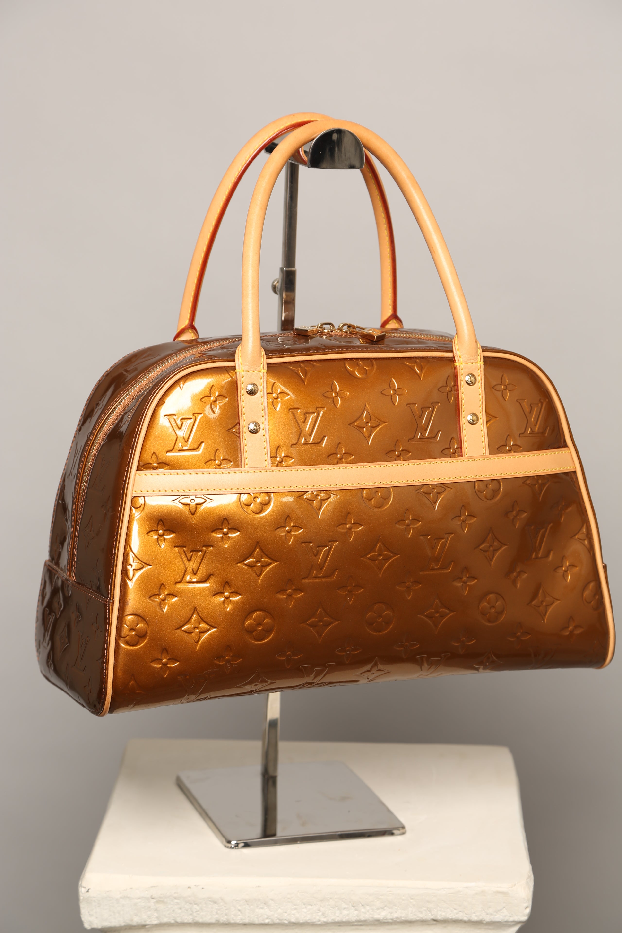 LOUIS VUITTON Monogram Vernis Tompkins Bowling Bag – Vintylux