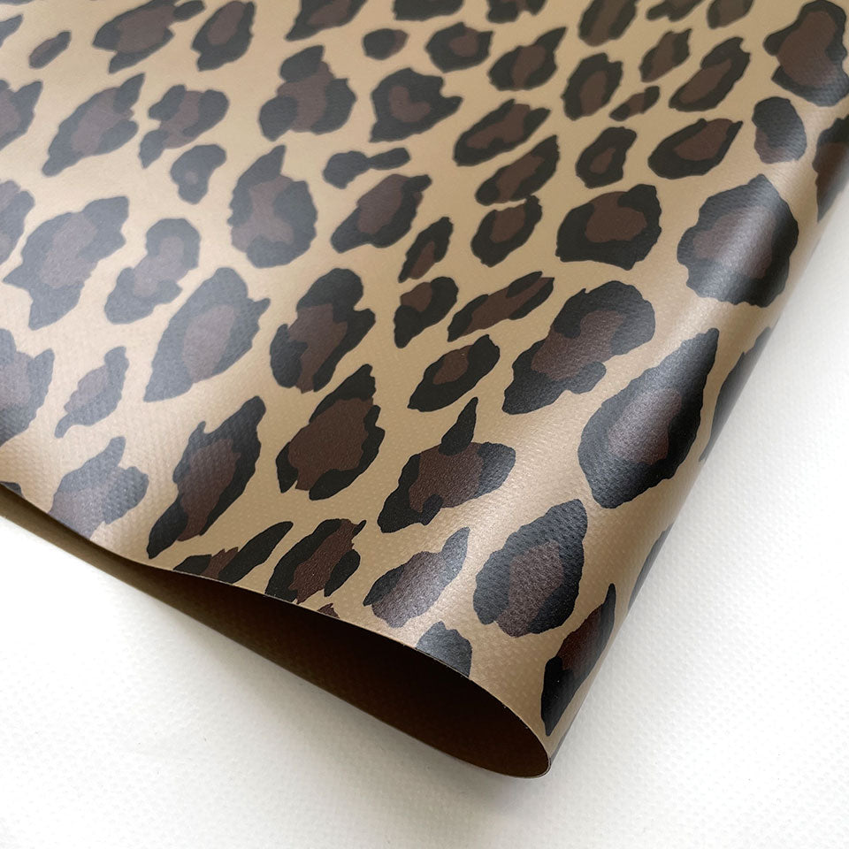 防炎・デザイン】ヒョウ柄ターポリン レパード 0.43mm（VB-043LP