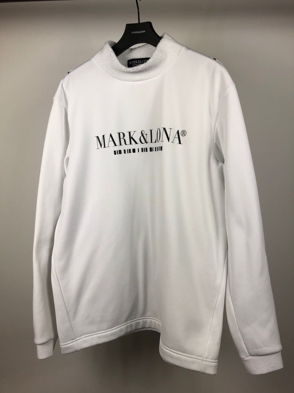 MARK&LONA - CD7-MNFB | モックネック | ホワイト | ブラック | メンズ