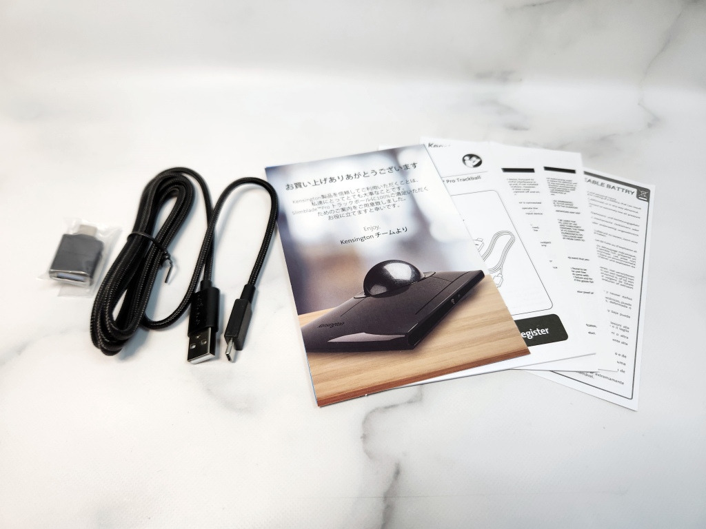 無線化した大玉トラックボール「Kensington SlimBlade Pro」実機