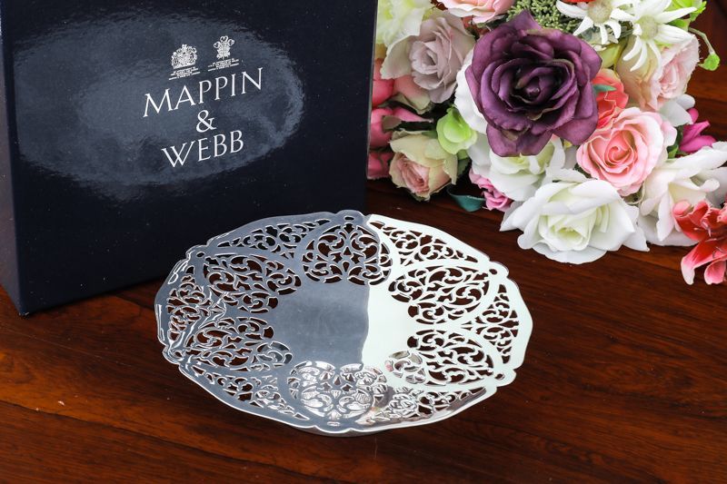 シルバープレート製 マッピン＆ウェッブ ヴィンテージ透かし細工