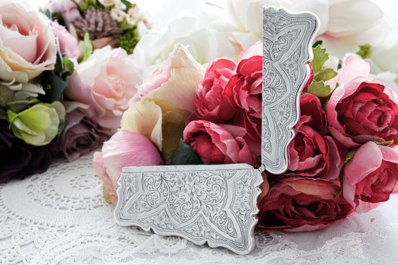 アンティークシルバー、アンティーク銀器、純銀製(925) 1868年