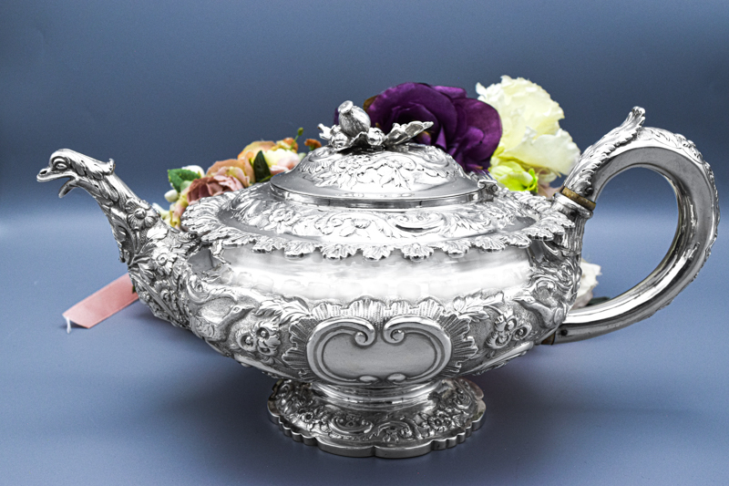 アンティークシルバー、アンティーク銀器、純銀製（925）1828年