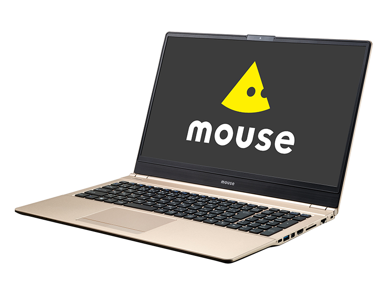 マウスコンピューター、ナローベゼルデザイン採用の新色ゴールド15.6型