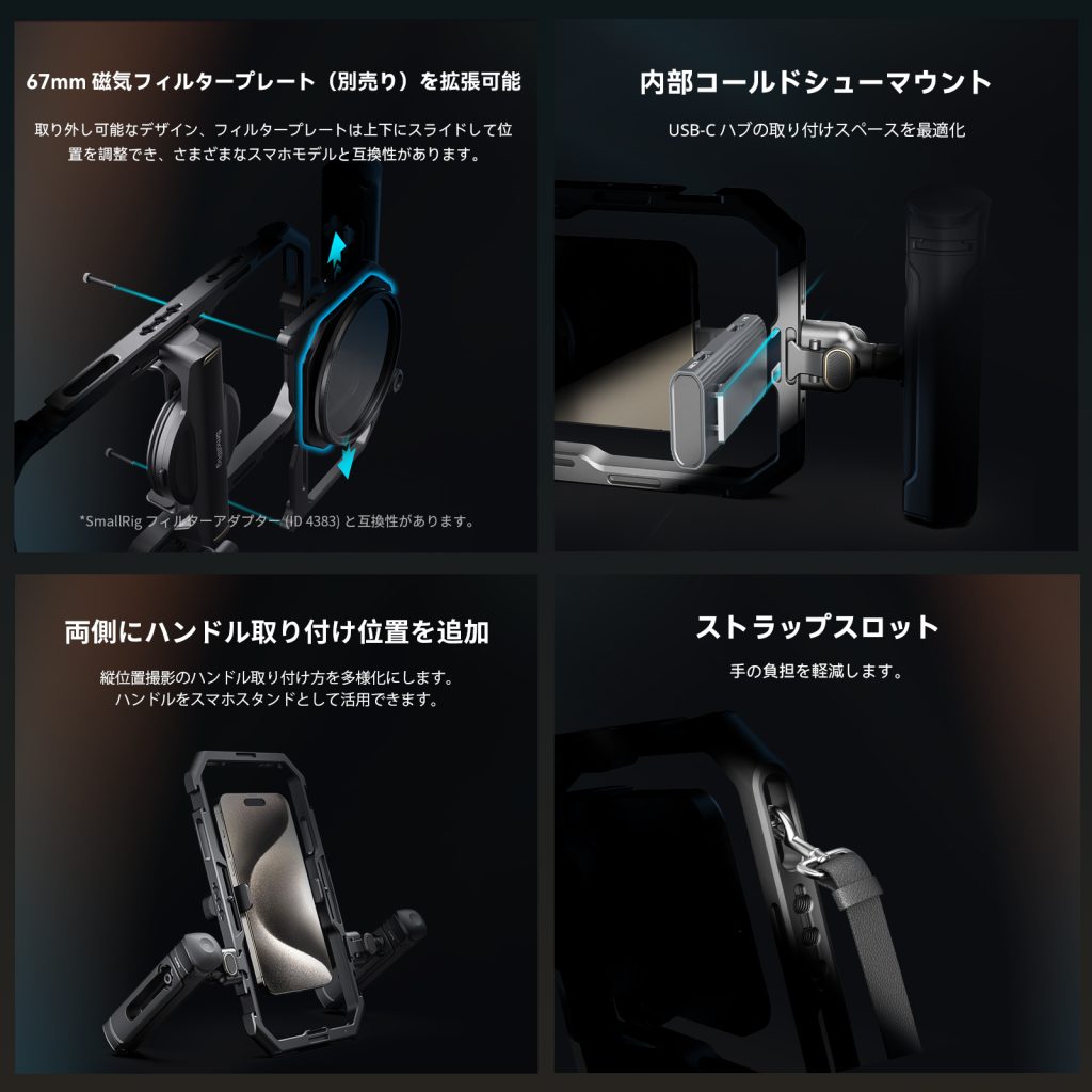 SmallRig、All-in-Oneスマホ用ビデオキットを発売〜多用途の