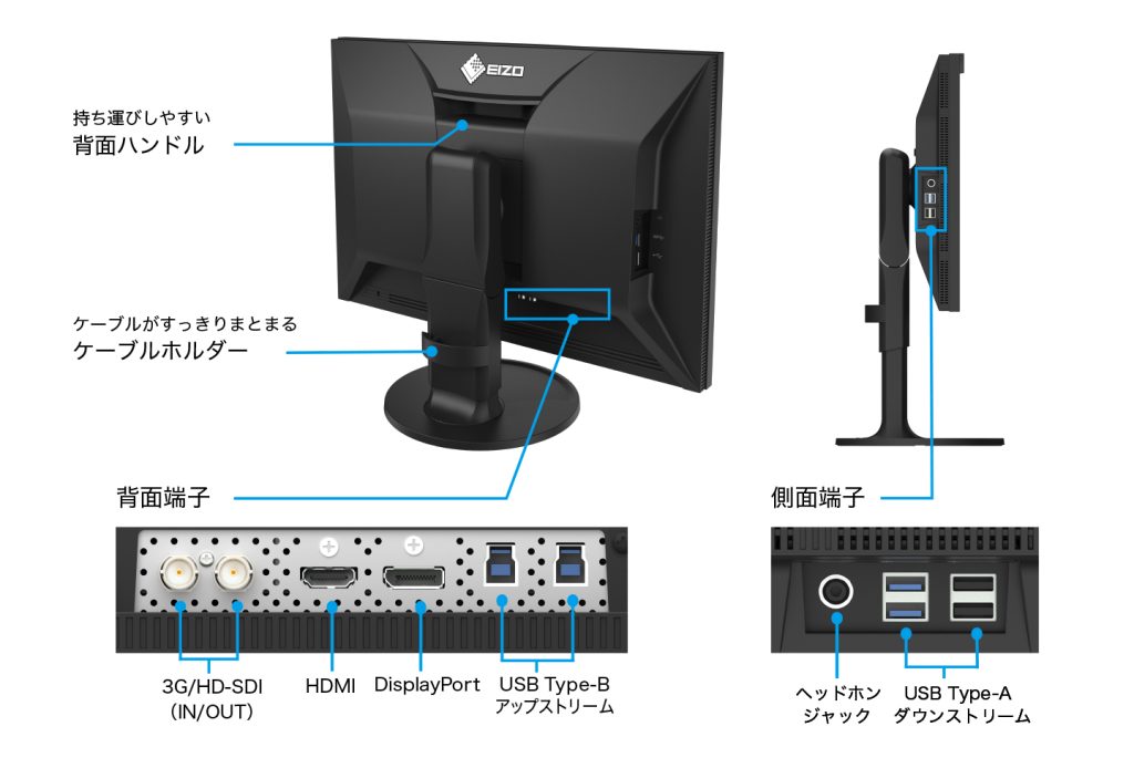 EIZO、 SDI信号に対応した 24.1型カラーマネージメントモニター