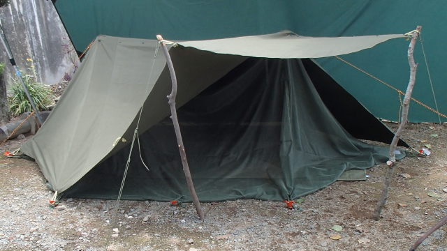 USパップテント 幕3枚セット オリジナルカスタム＆マットレス、蚊帳