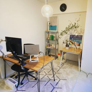 L字デスク(ライトブラウン)ヴィンテージデザインの男前家具 | 【公式