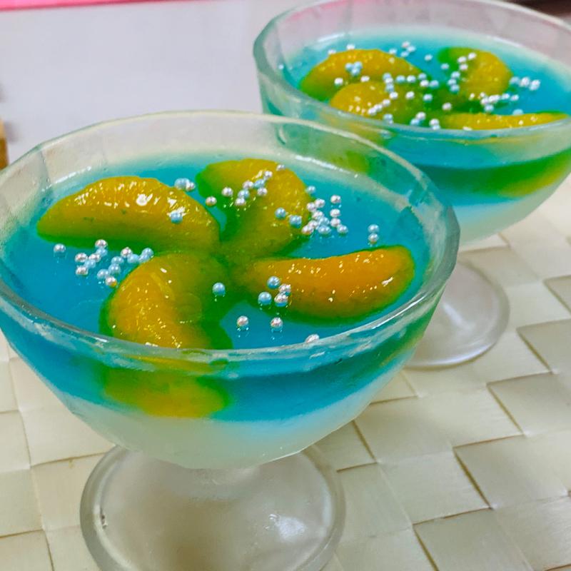 キラキラブルーハワイゼリー | クラシル