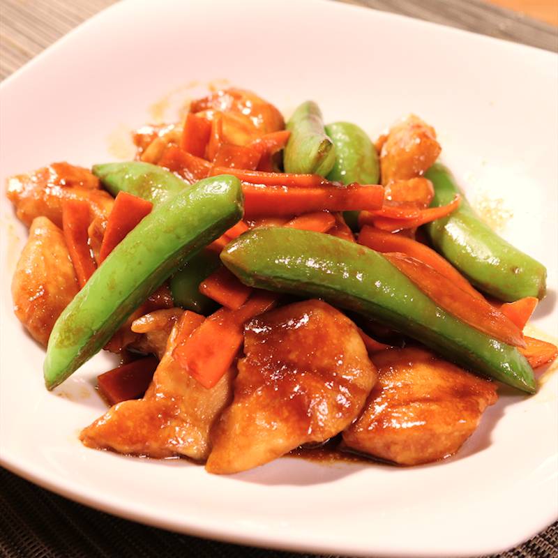 スナップえんどうとささみのこってり炒め 作り方・レシピ | クラシル