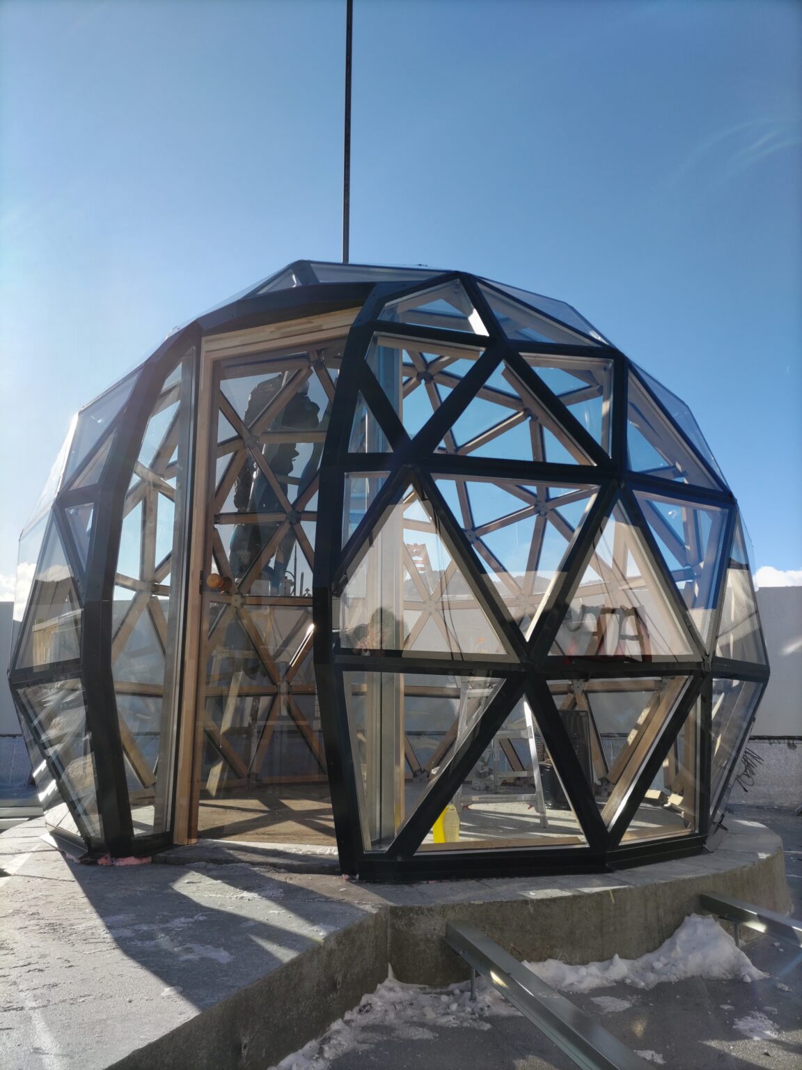 世界初！ペアガラスドーム型展望サウナ Glass Dome Sauna ガラスドーム