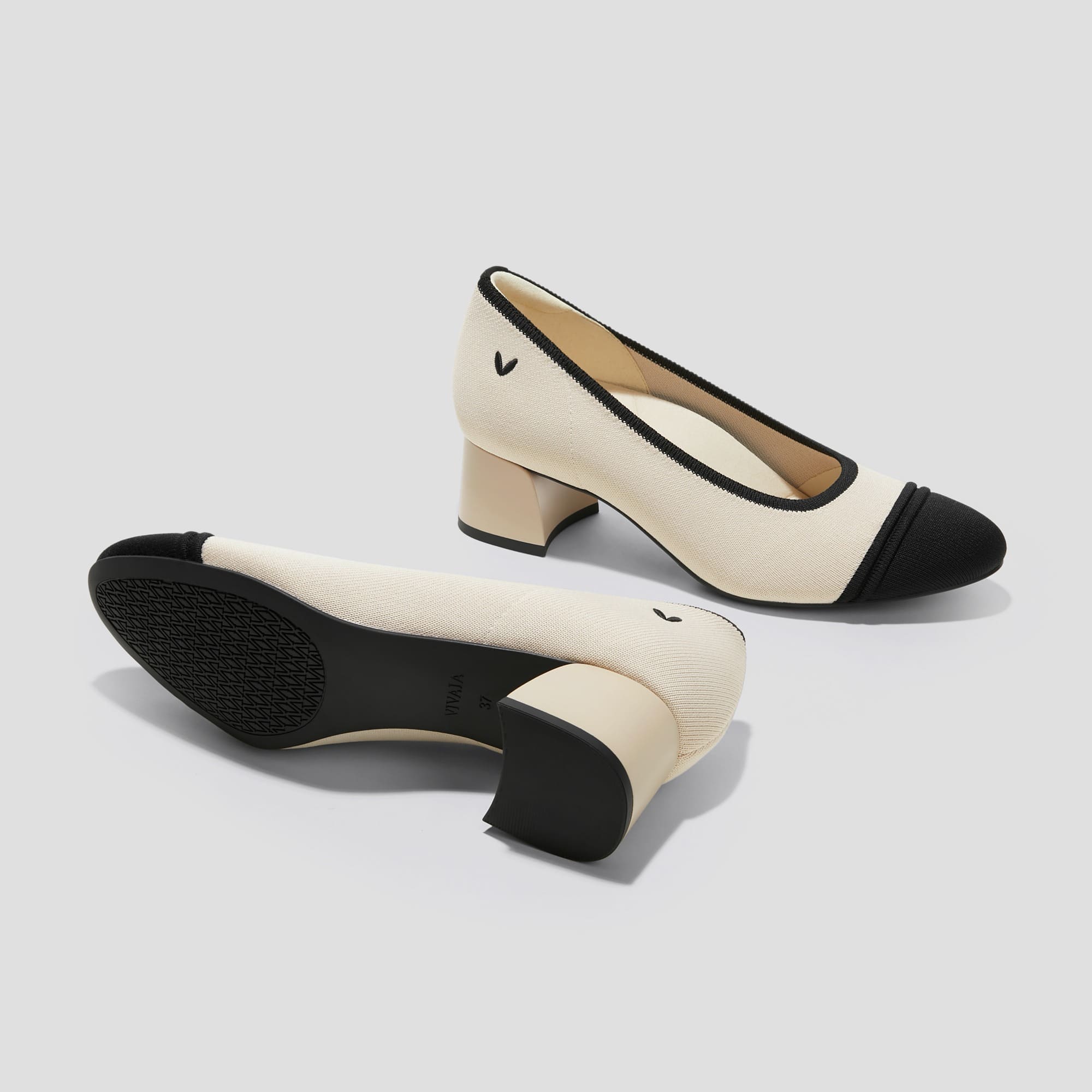 Julie Arch Pro] ラウンドトゥ チャンキーヒール パンプス – VIVAIA JAPAN