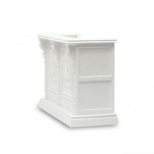 カウンター キャッシャー レジカウンター 受付台 1.5M ホワイト 5054