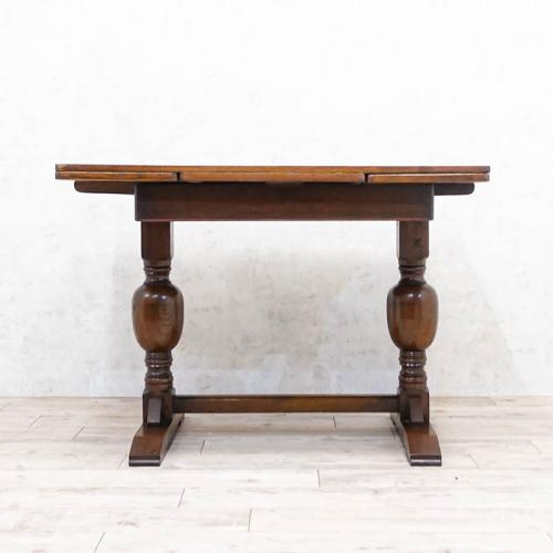 イギリスアンティーク ドローリーフテーブル 拡張式 オーク材 v_70162