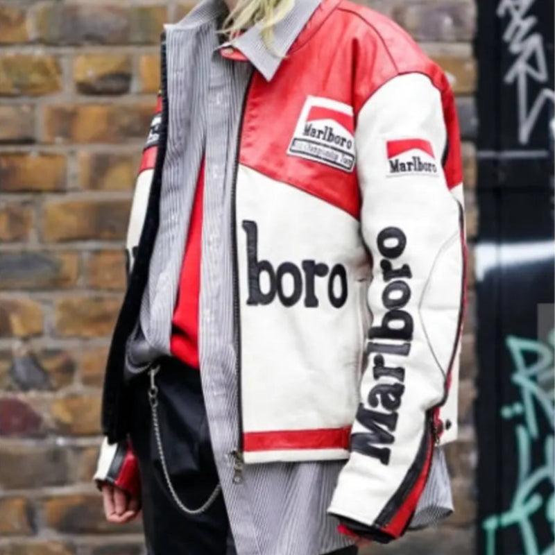 Marlboro Racing Leather Jacket | Marlboro Jacket – Vintage Jacket