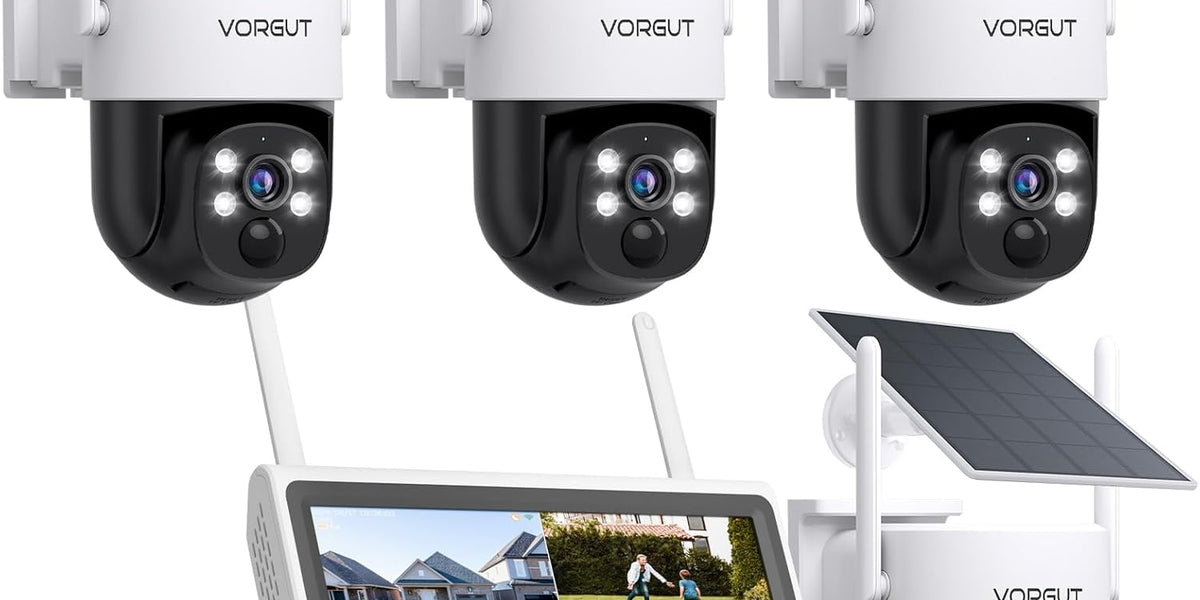 防犯カメラ 屋外 ソーラー モニター付き 4台セット 400万画素