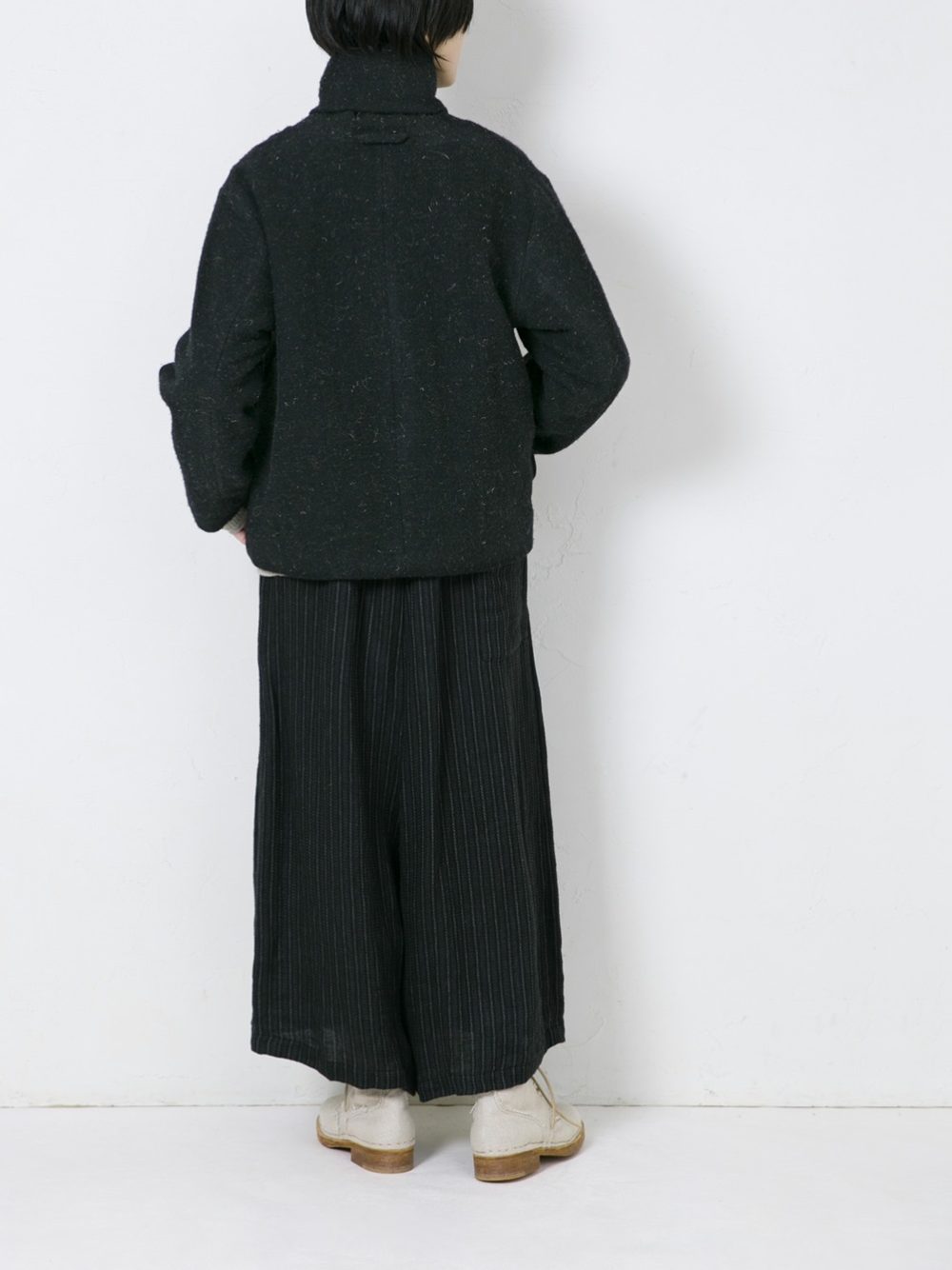 Wool Linen Soft Tweed ショールカラージャケット | ITEM | Vlas