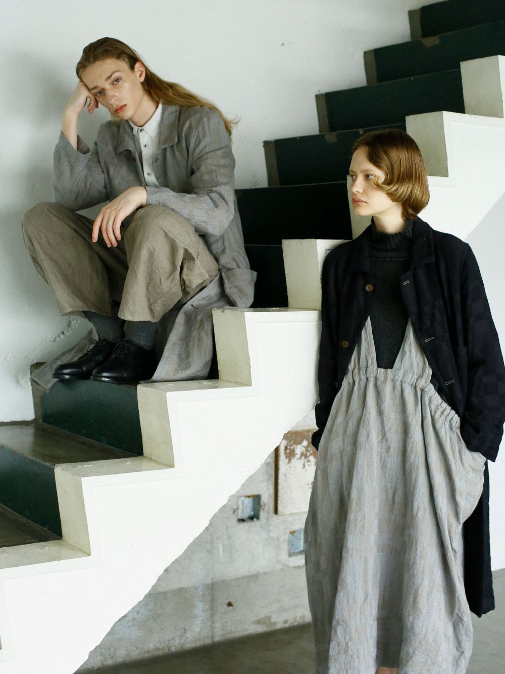 Ombre Check 2Wayラップスカート | ITEM | Vlas blomme｜ ヴラスブラム