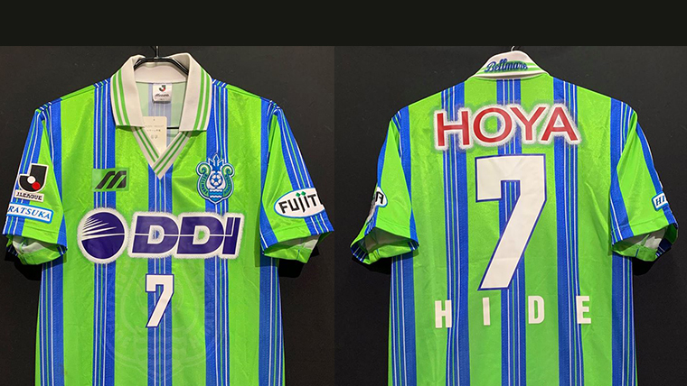 中田英寿氏、原点の一枚！1997/98ベルマーレ平塚ホームユニフォーム